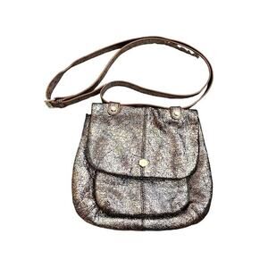 Lodis Landry Crossbody Rose Gold Crinkle Handbag Retail 178.00